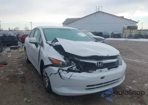 2012 Honda Civic Lx z USA, uszkodzony, nr VIN 19XFB2F58CE347087